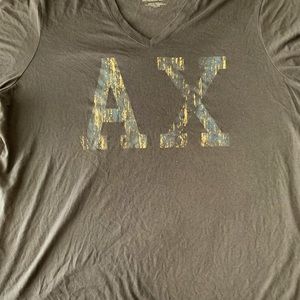 Armani Exchange navy blue and gold flecks